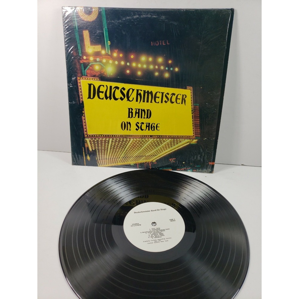 Deutschmeister Band On Stage LP Polka Academy Custom Recording EX/EX‎